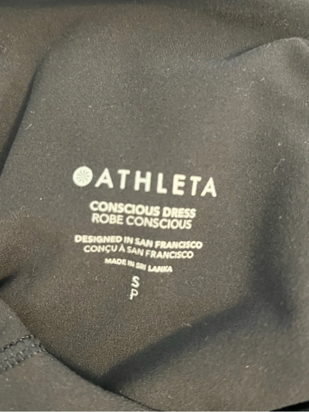 Athleta Black Sleeveless Mini Dress with Pockets - Picture 7 of 8